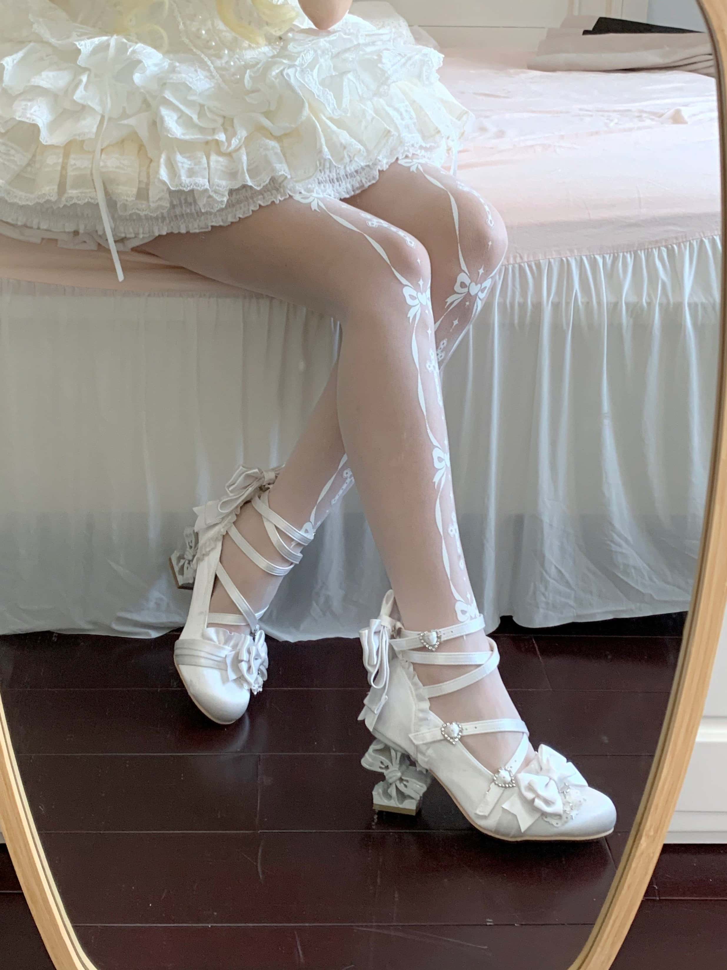 Knots Lolita  Ballet Style Bridal Heels