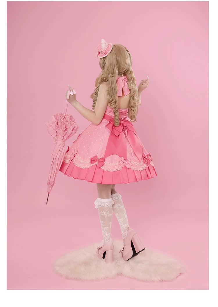Tea Break Rabbit Sweet Polka Dot Lolita JSK or OP Dress