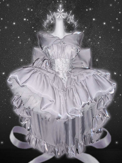 Lolita Silver White Princess Dress LC1013