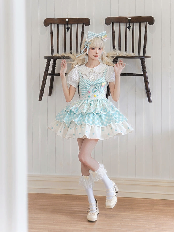 Hatsune Miku Co-branded Cake Tier Lolita JSK Dress