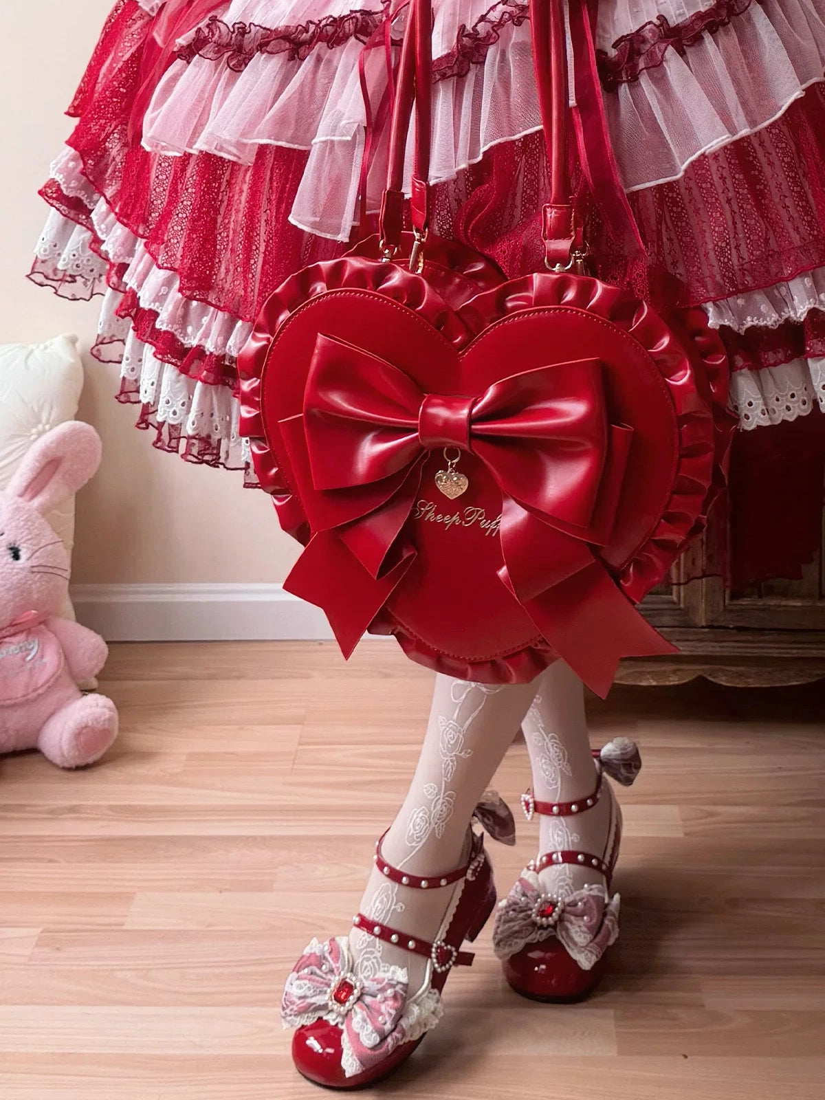 Love Knot Lolita Bow Decoration Handbag
