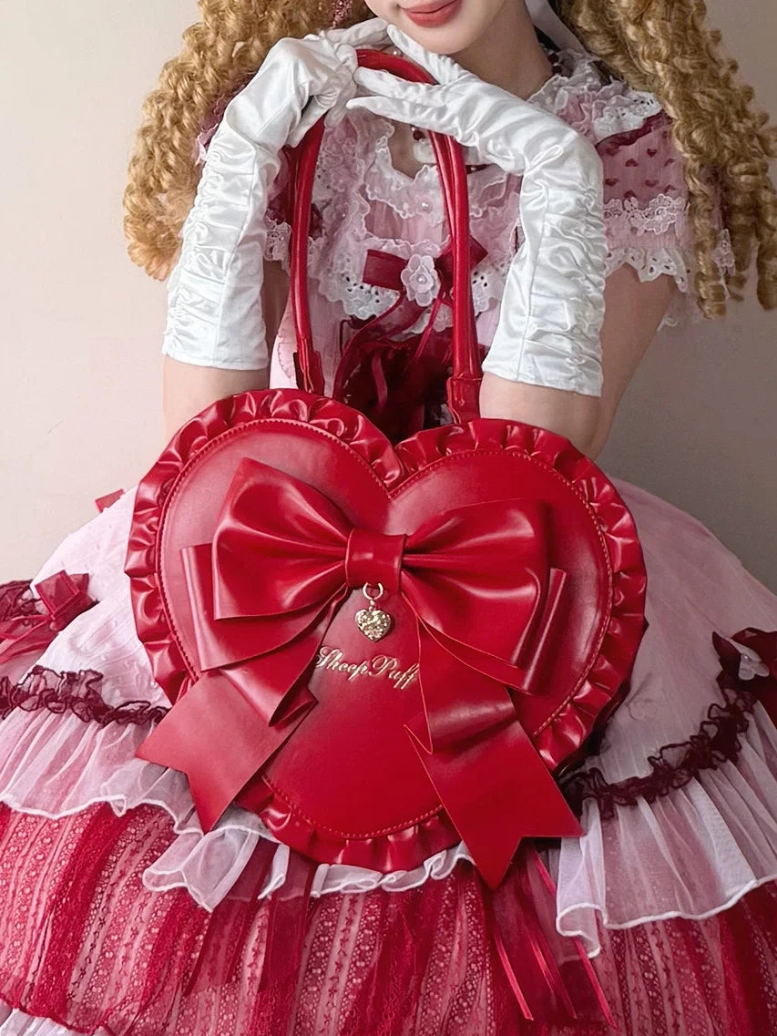 Love Knot Lolita Bow Decoration Handbag