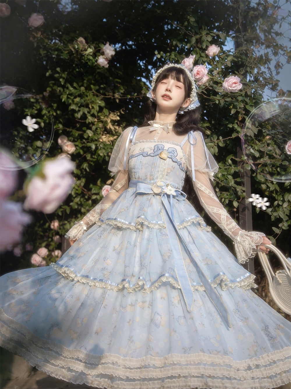 Lemon Soda Lolita JSK Long Dress Set