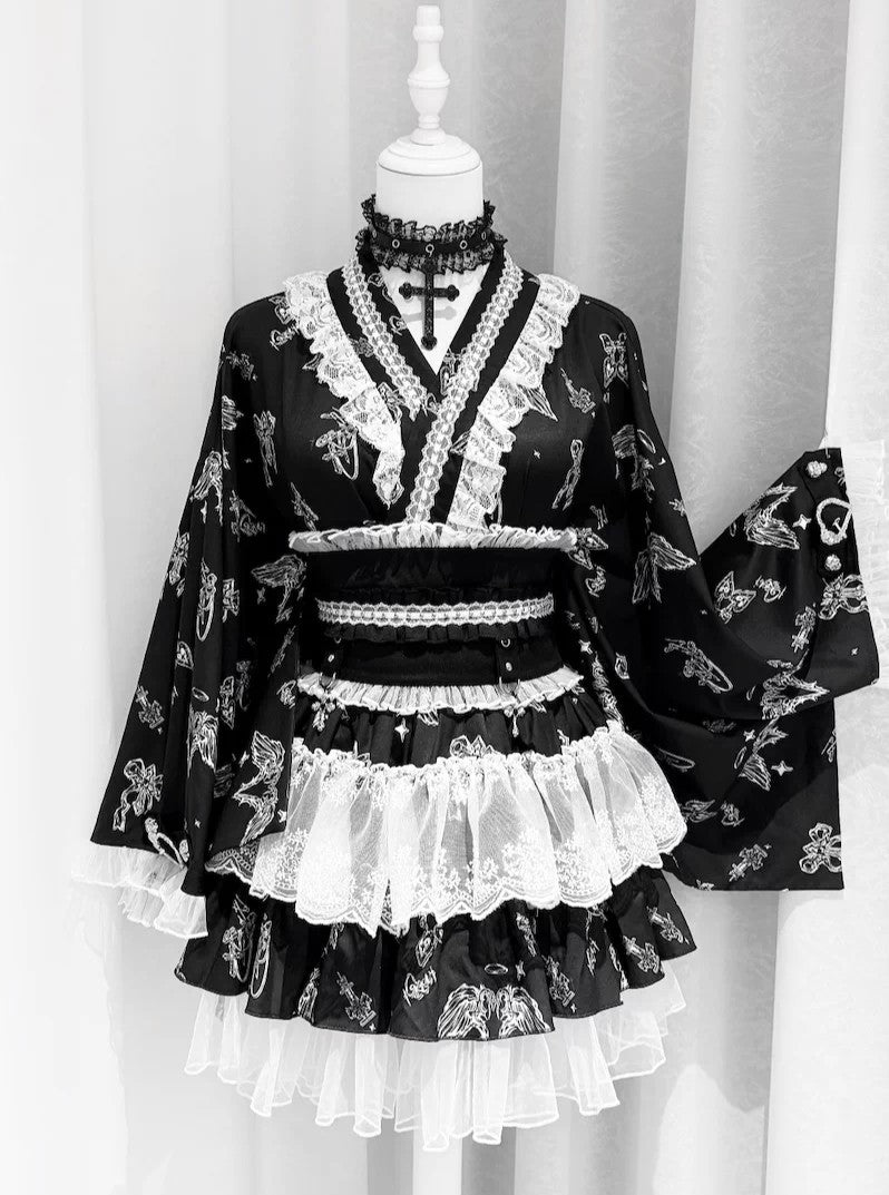 Stitched Puppet Galaxy and You Gothic Lolita Yukata Set