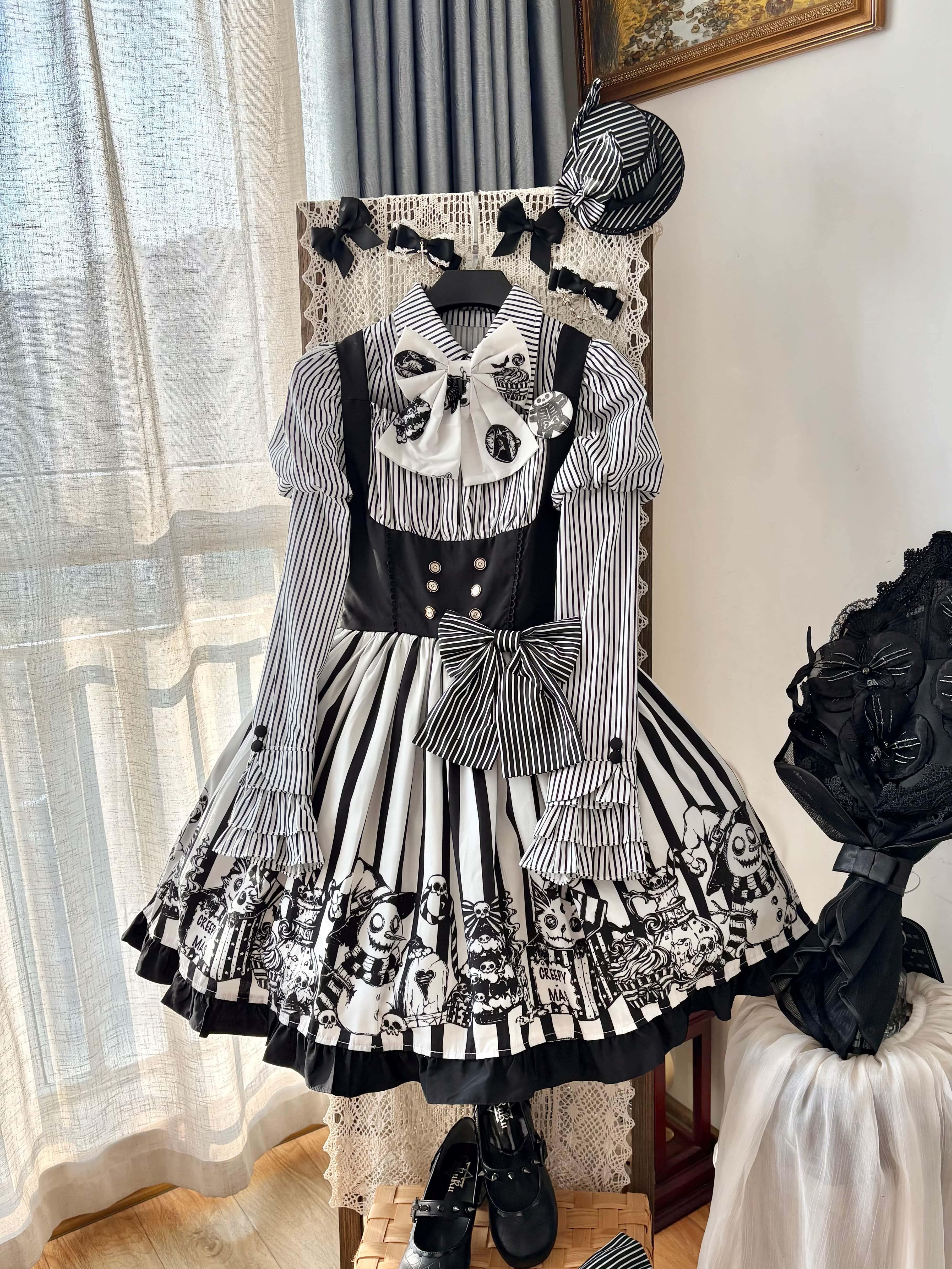 Weird Christmas Lolita Gothic JSK Dress