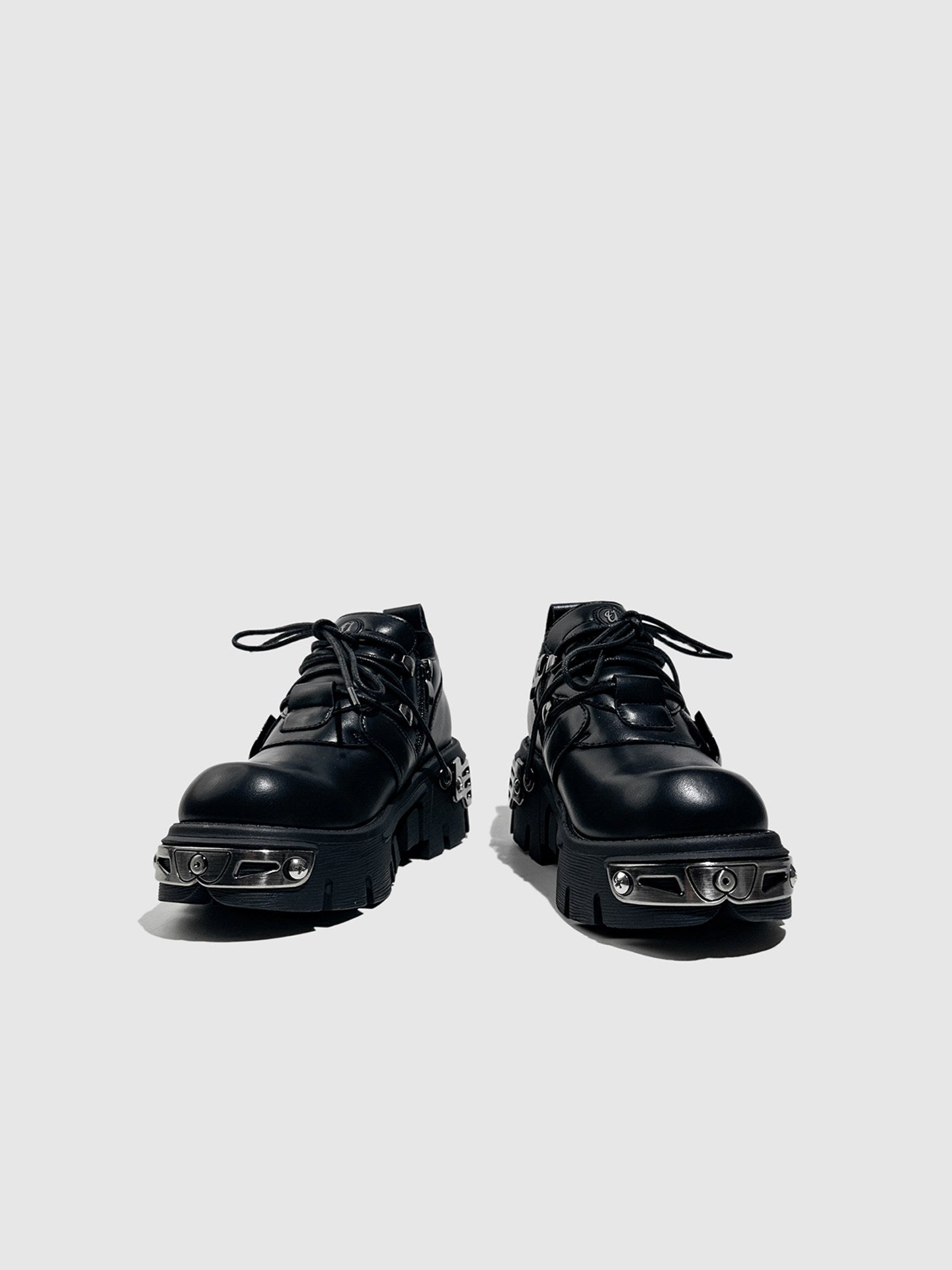 Spanish‑Inspired Dark Gothic Punk Alt‑Fashion Chunky Platform Shoes