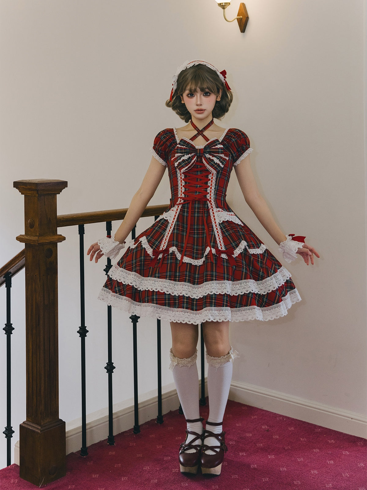 Showa Sweetheart Vintage Japanese‑Style Lolita OP Dress