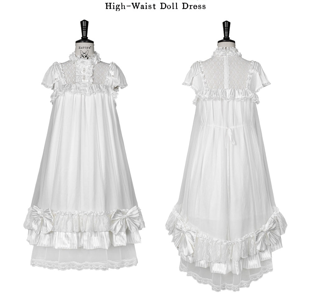 Transparent Puppet Lilisia & Luluna Gothic Lolita Pearl Lace Dress
