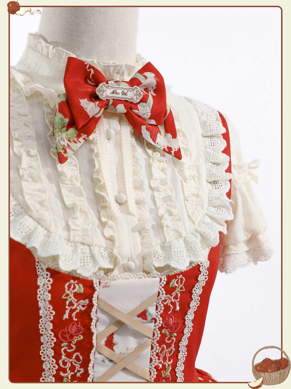 Little Red Riding Hood Original Fairy Tale Style Lolita Bustier JSK Dress