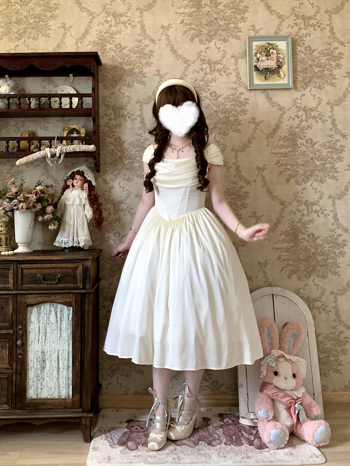 Rose Corridor Lolita Satin Light Gown Dress