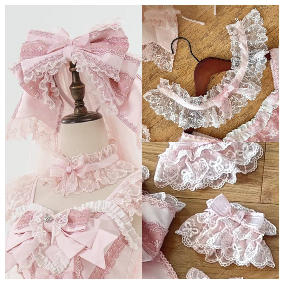 Beloved Swan Gorgeous Sweet Pink Lolita JSK & OP Dress
