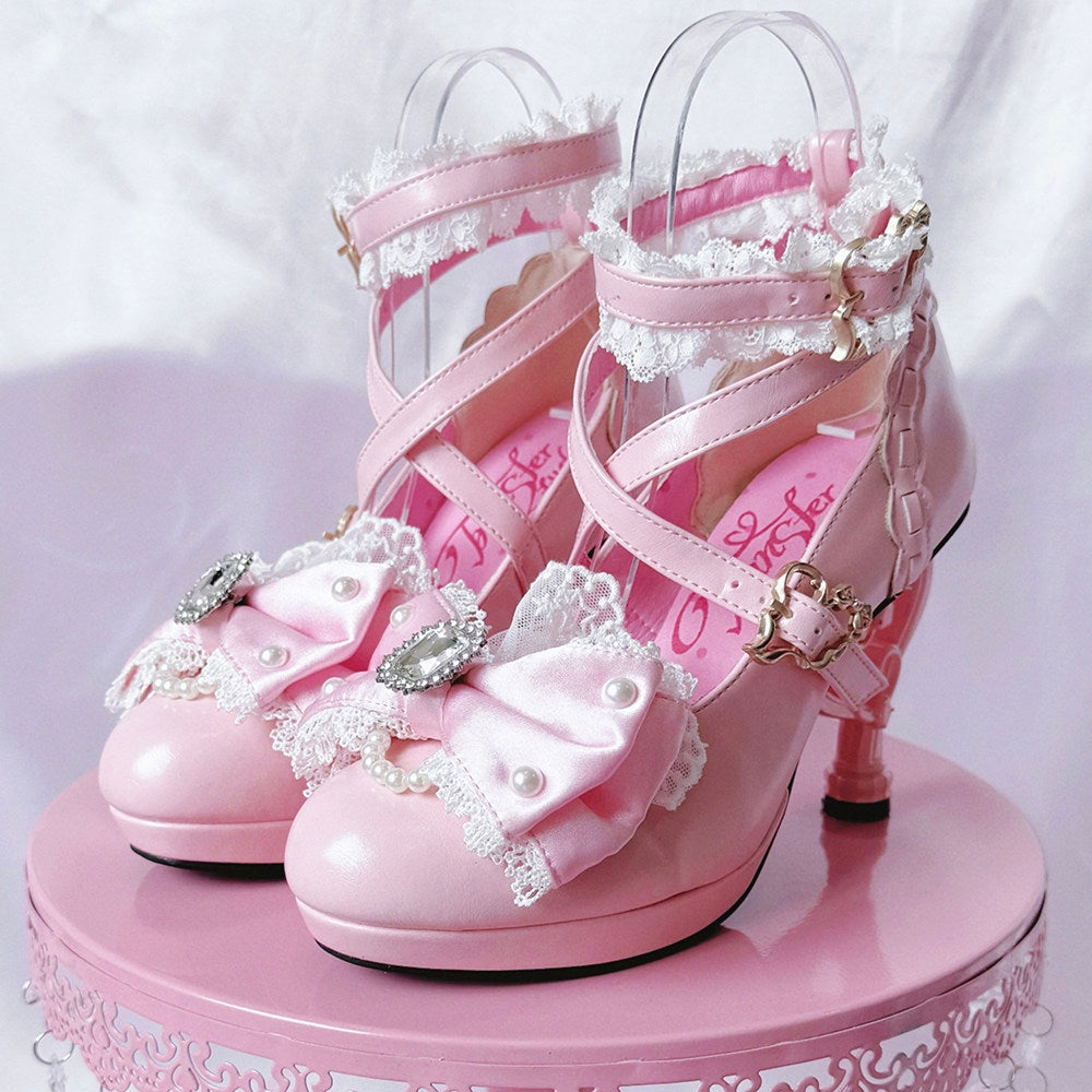 Heisei Yukihime Japanese Unique Heel Lolita Pumps