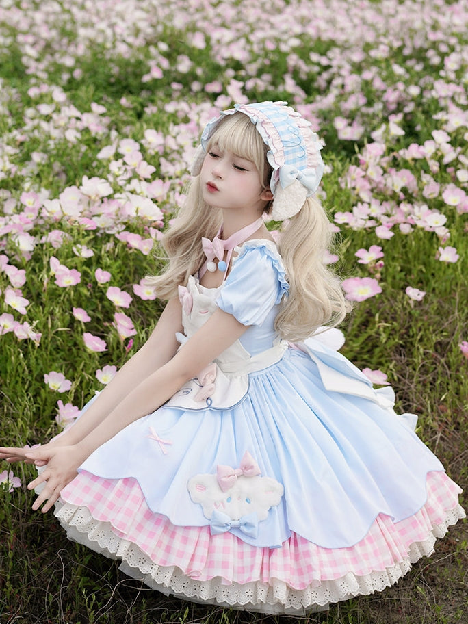 Baa Baa Story Lolita Puff Sleeve OP Dress