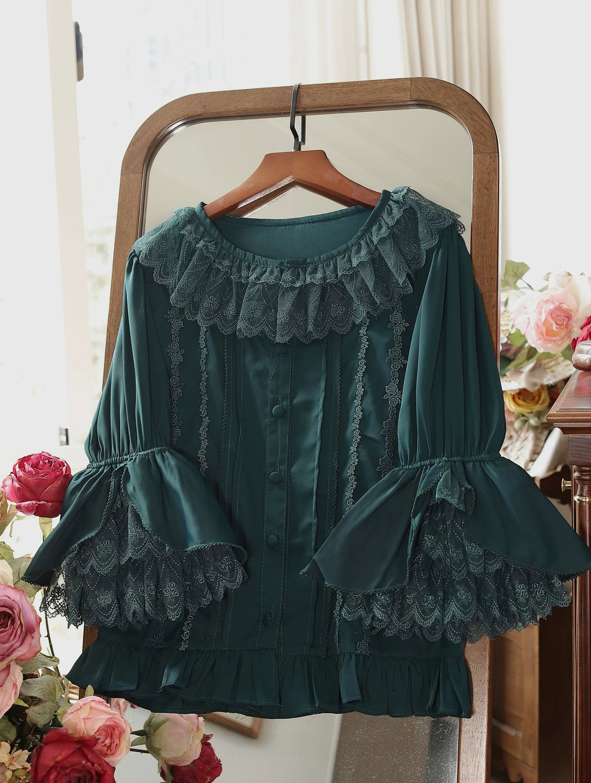 Summer Breeze 2.0 Ruffle Collar Princess Sleeve Lolita Blouse