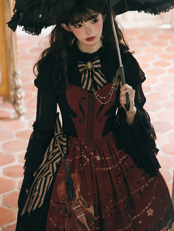 Aria on the G String Lolita Printed OP Dress