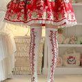 Lolita Sweet Bow Print Mid-Calf Warm Socks LE9009