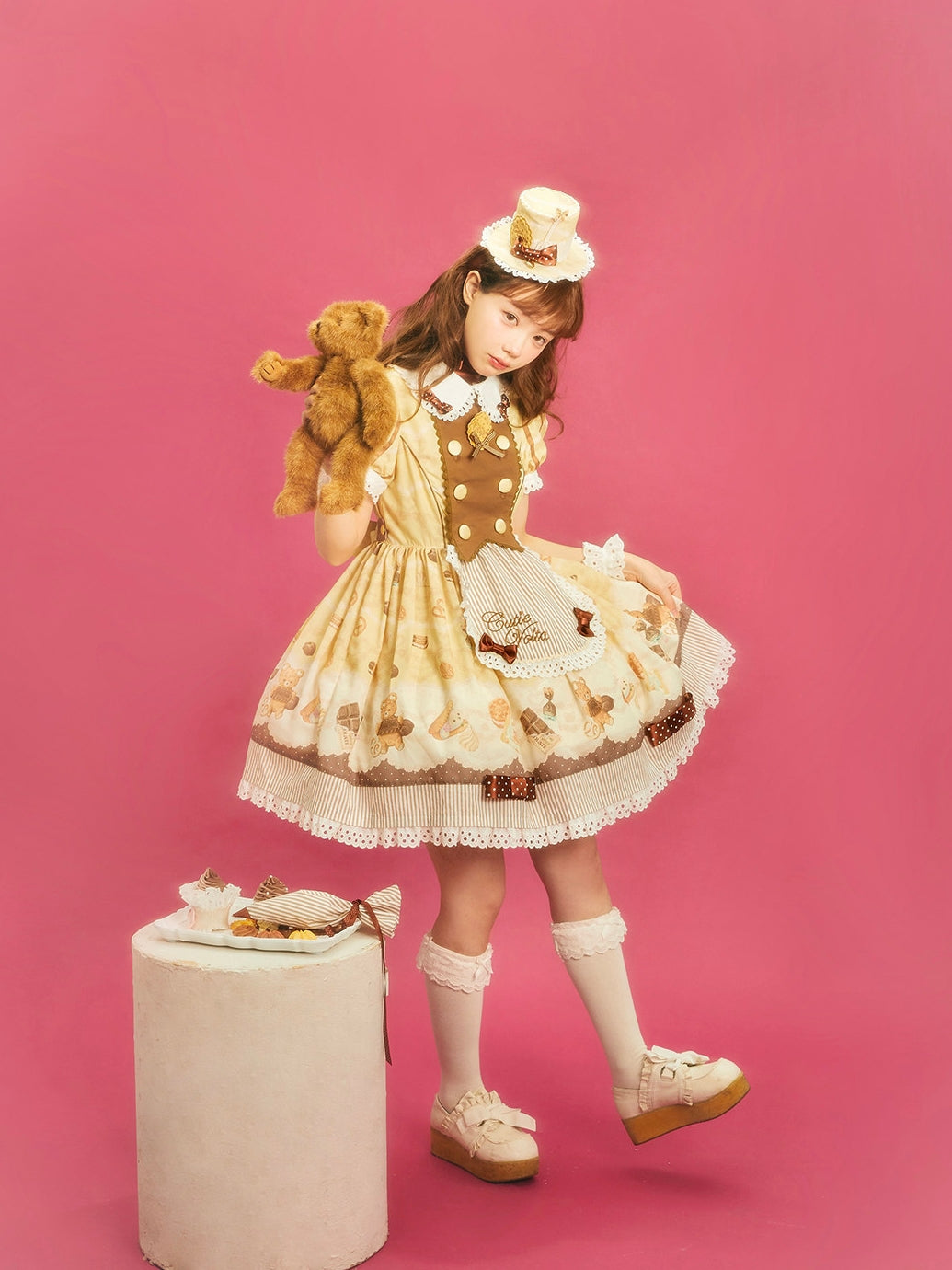 Patisserie Forever Happiness Lolita Yellow OP Dress Set