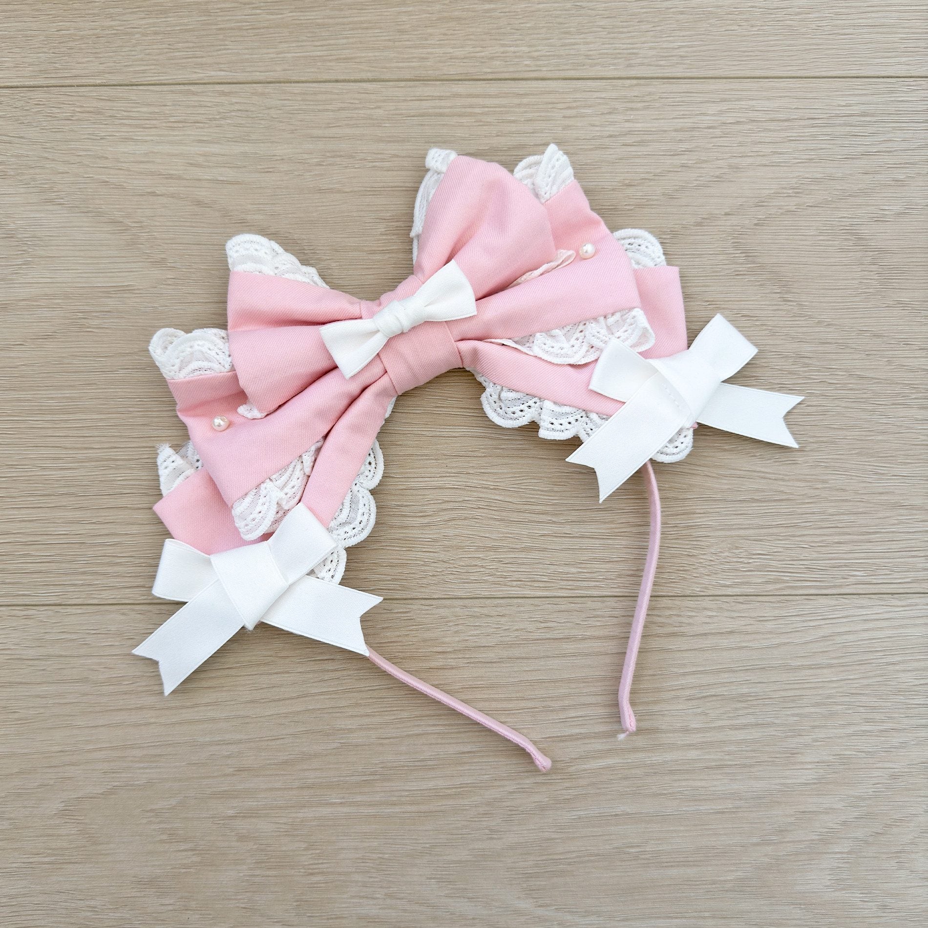 Cream Fondant Sweet Pink Retro 6-Panel Cut Original Lolita JSK