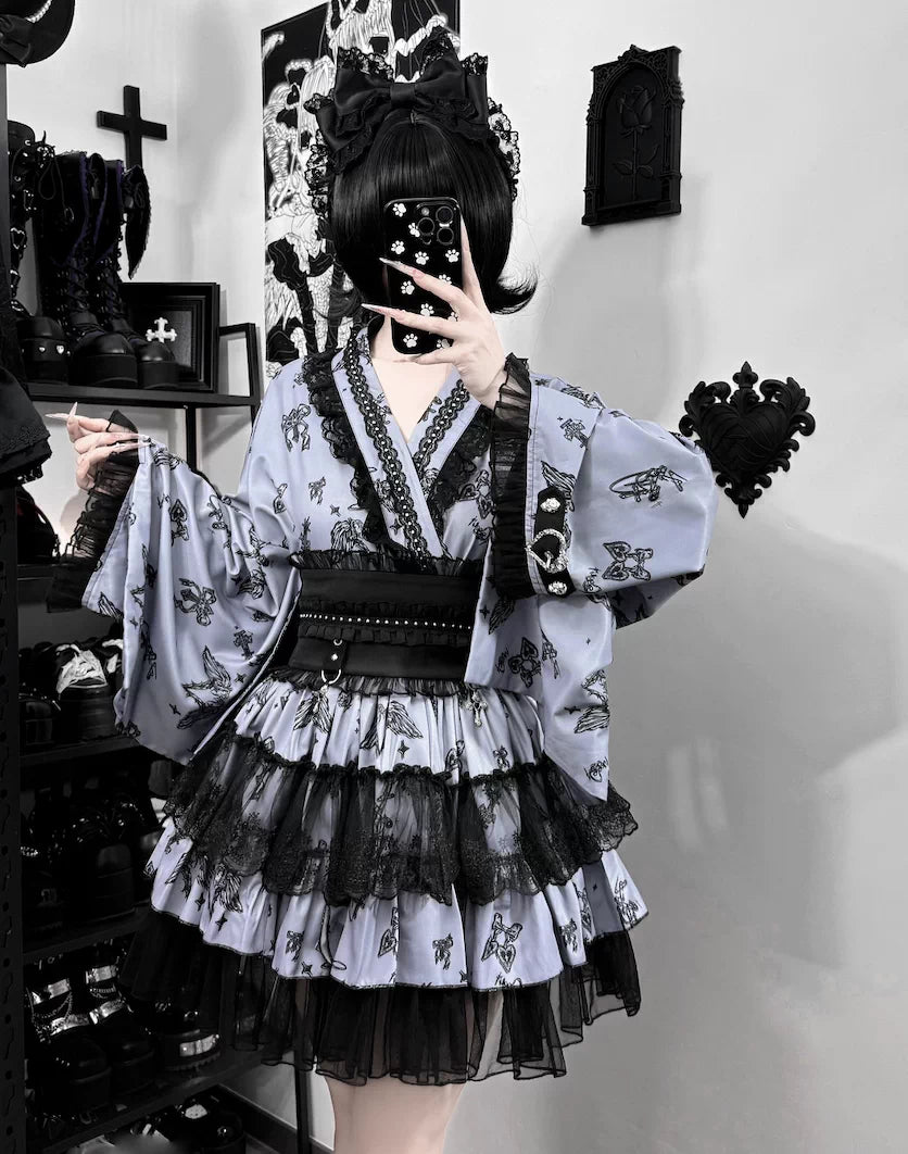 Stitched Puppet Galaxy and You Gothic Lolita Yukata Set
