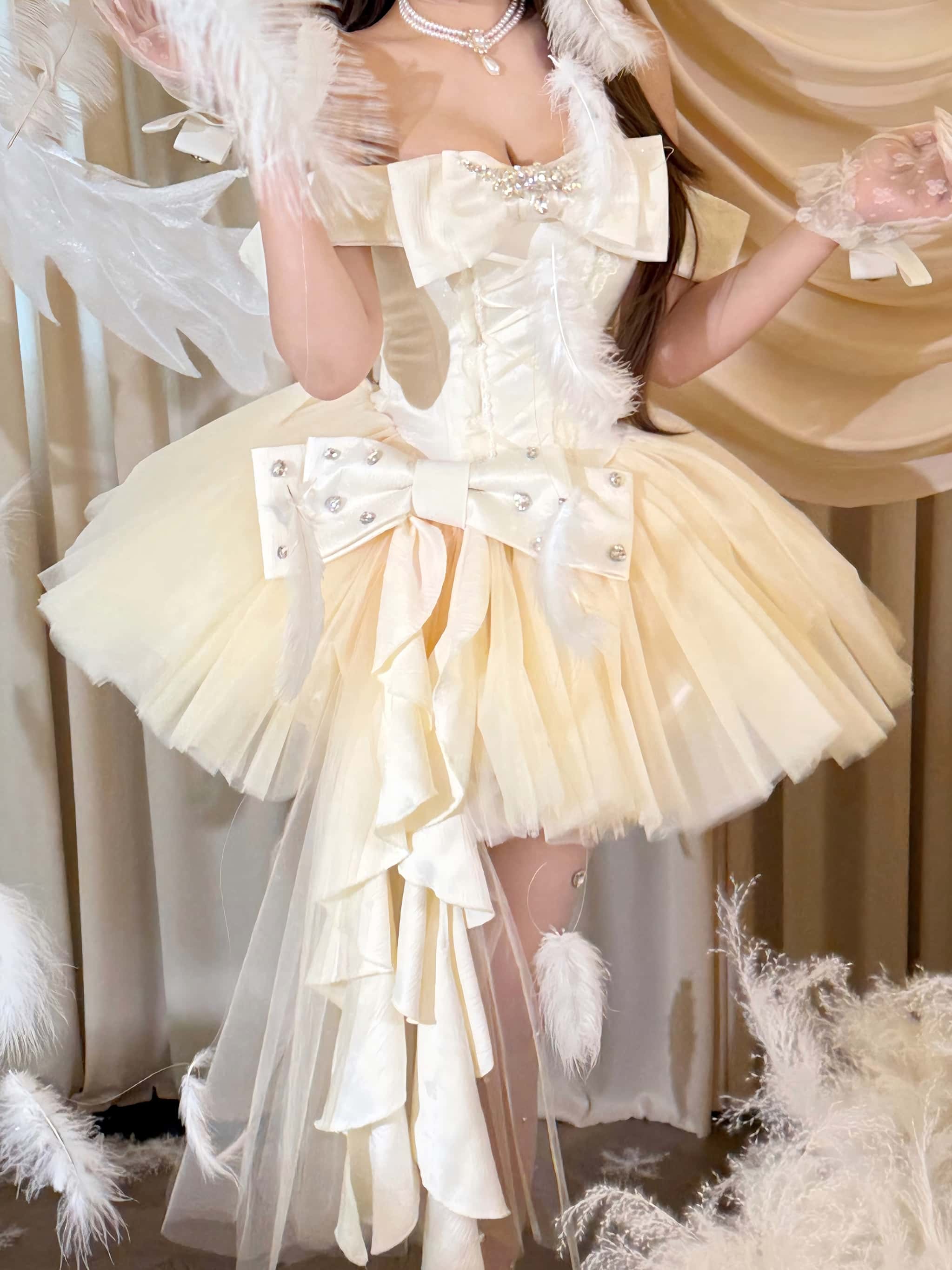 Eternal Gem Apricot Short Party Dress