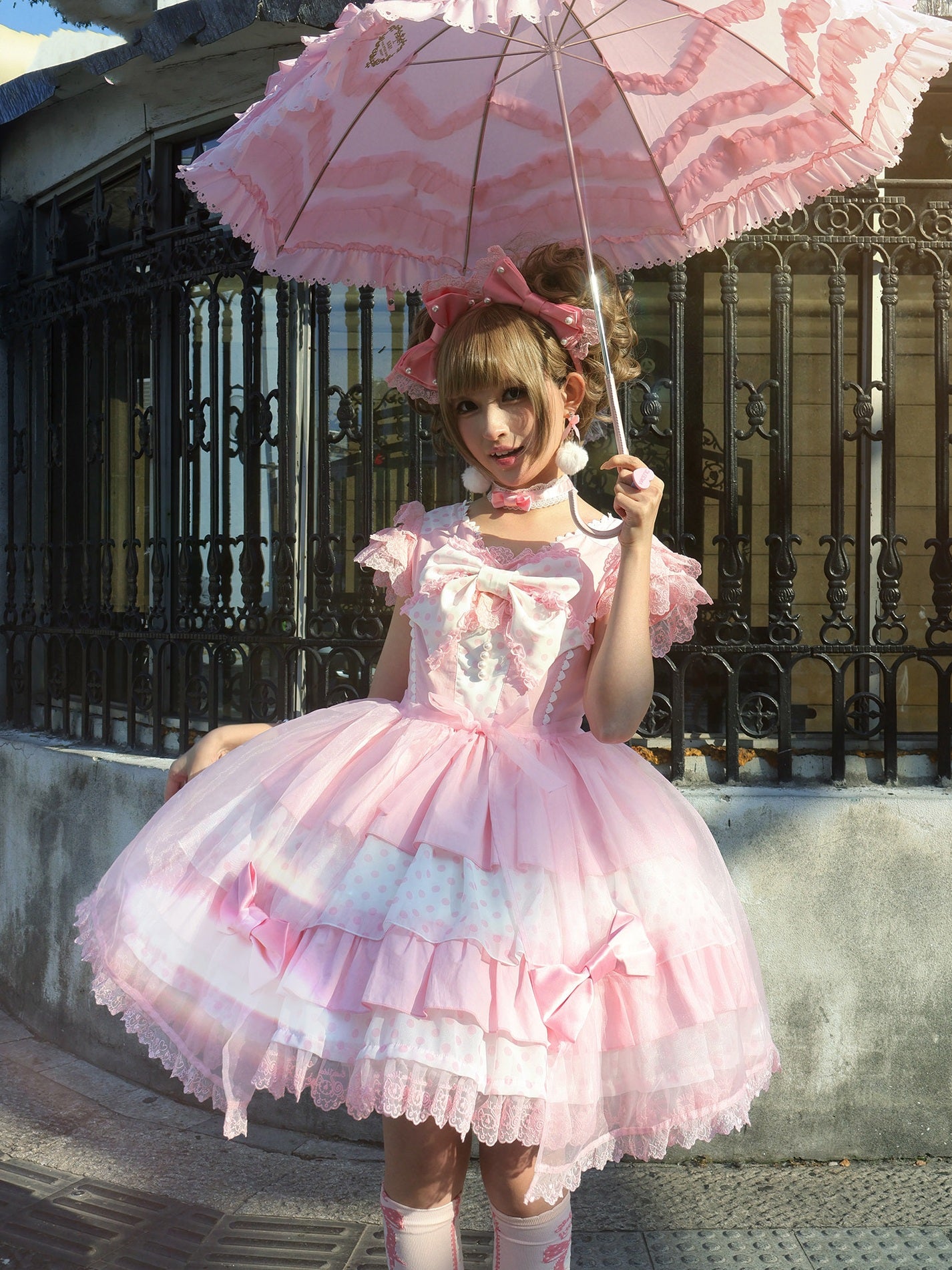 Candy Blog Lolita Pink OP Dress