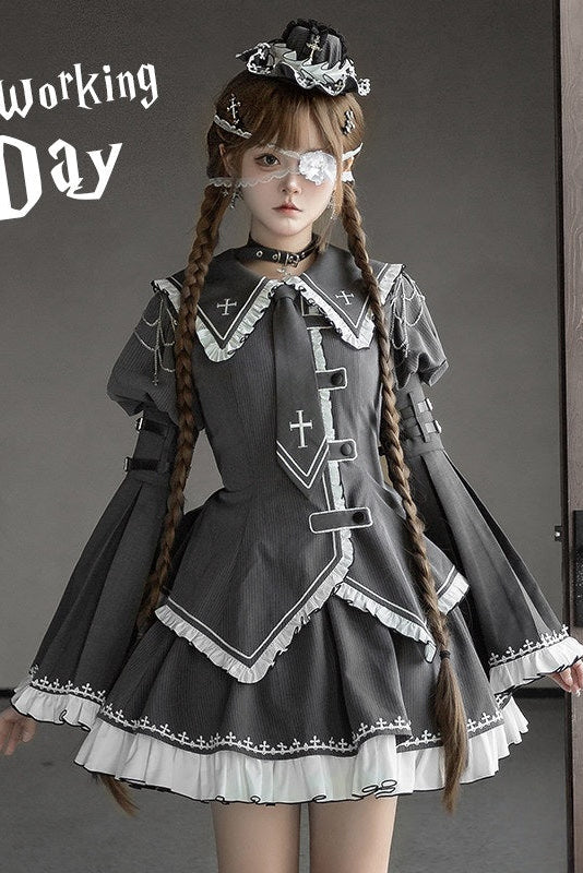 Non-Workday Gothic Lolita Princess Sleeve Dress