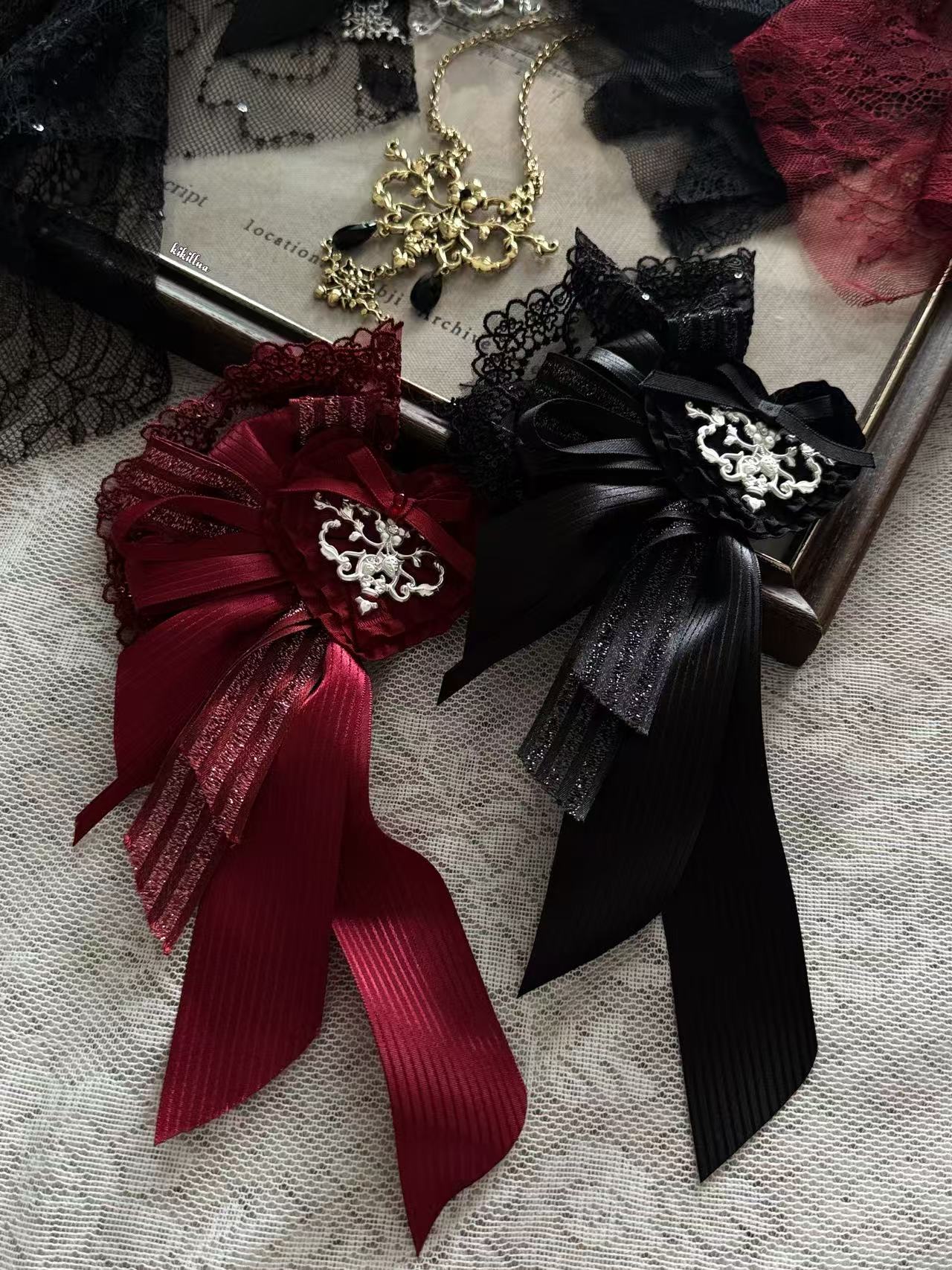 Hunting Strawberry Gothic Sweet Lolita Accessories Set