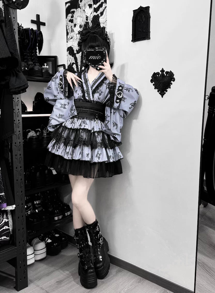 Stitched Puppet Galaxy and You Gothic Lolita Yukata Set