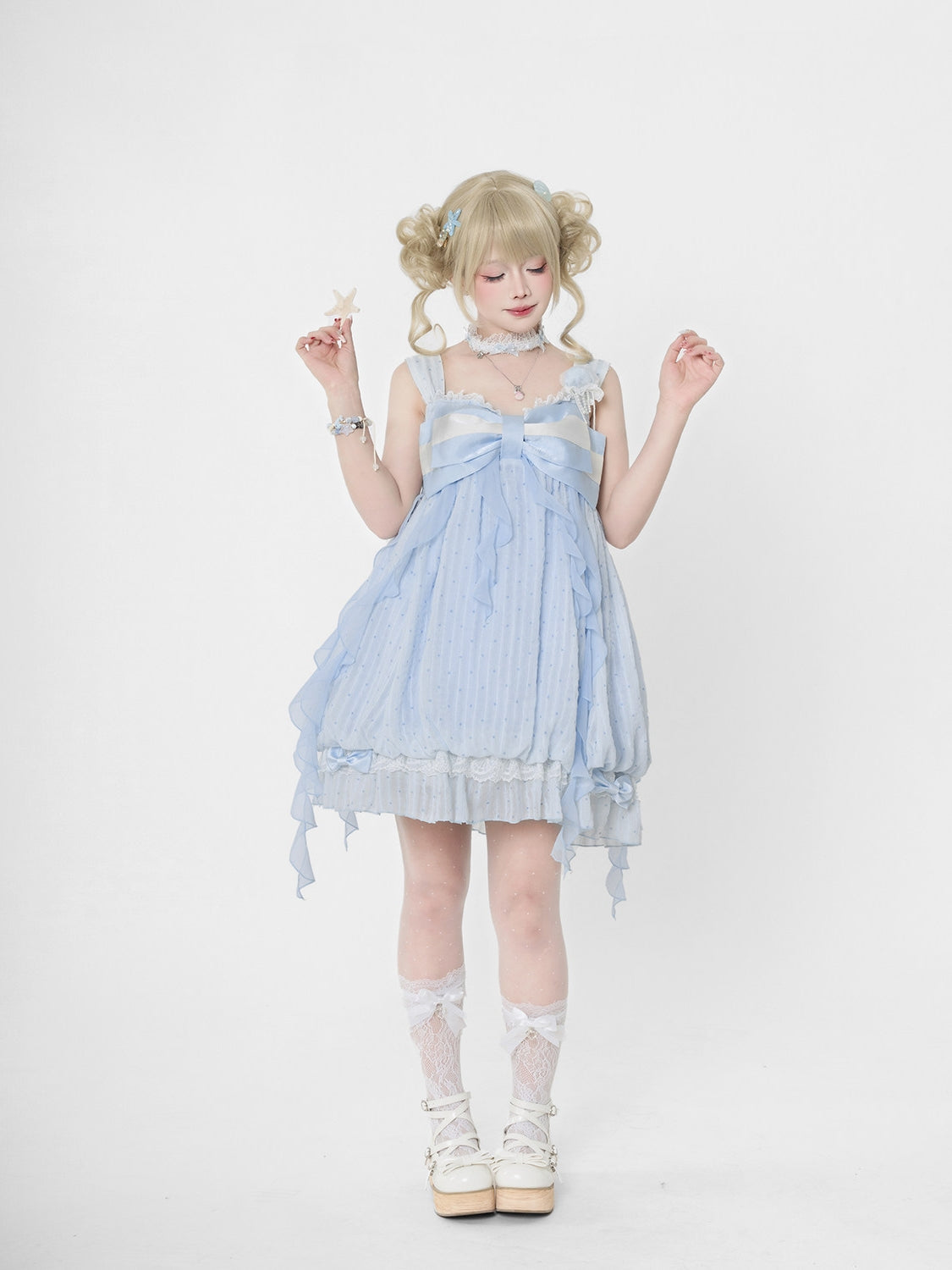 Sea Moon Princess Camisole Cardigan Dress