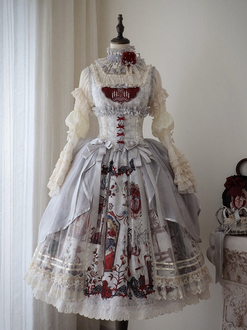 Sleeping Beauty Forest Fairy Tale Gothic Lolita JSK Dress