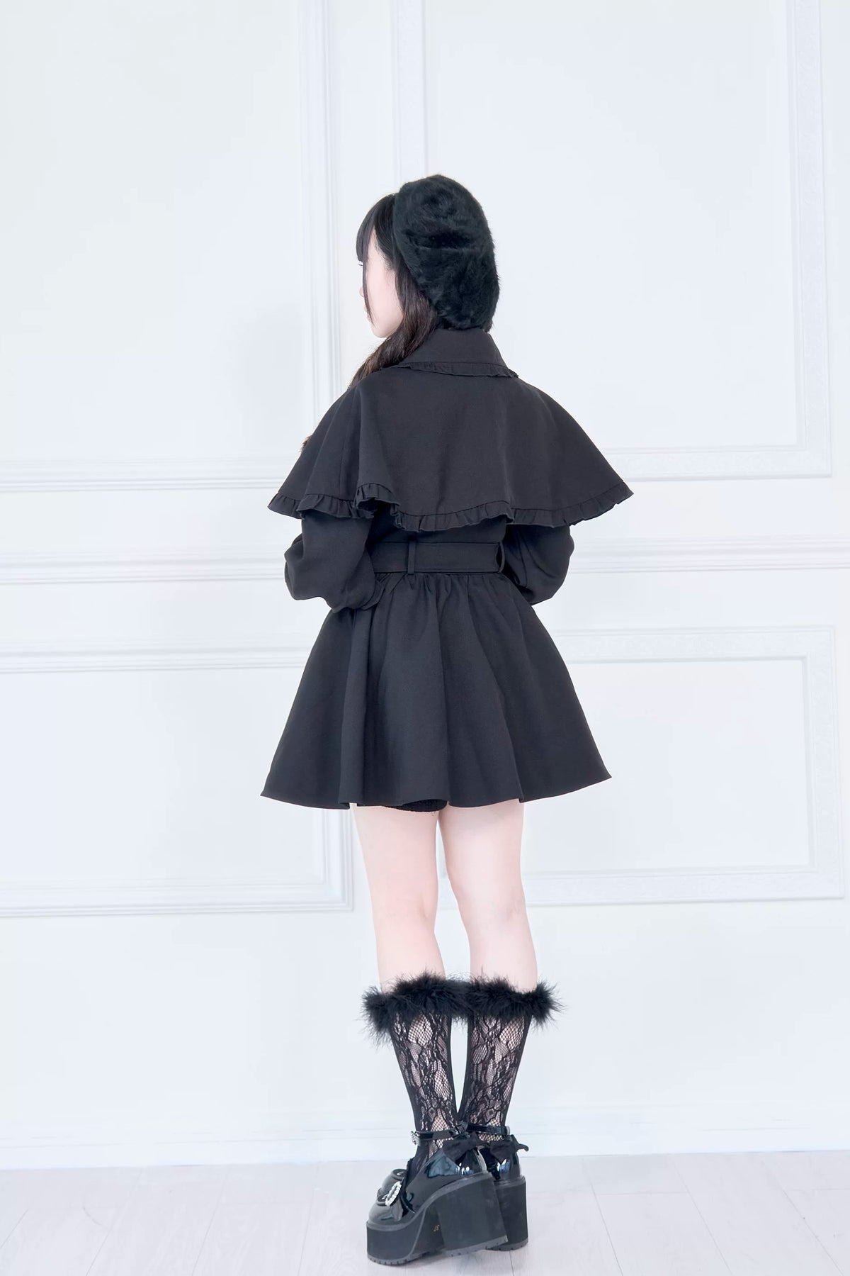 Mass Produced Japanese Style Cape Trench Coat