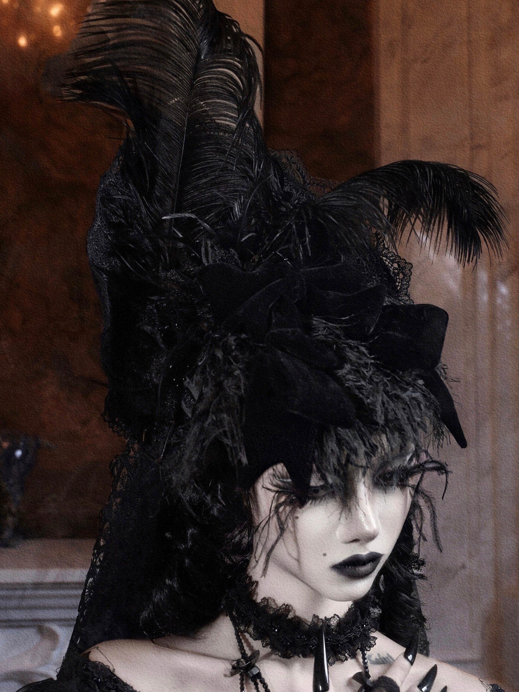 Mourning Day Gothic Maxi Dress Set