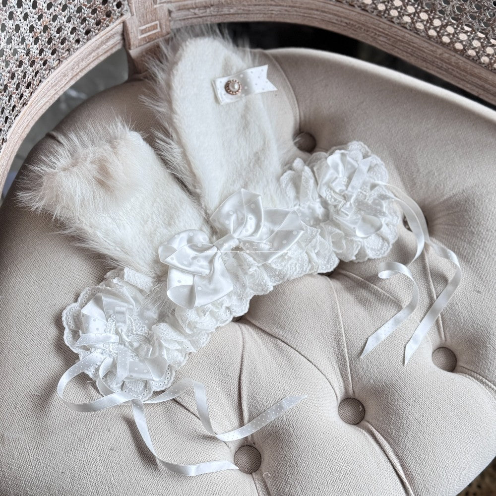 Lolita Kawaii Polka Dot Bunny Headband LA1007