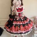 Lolita Sweet Strawberry Print JSK Dress LS1001