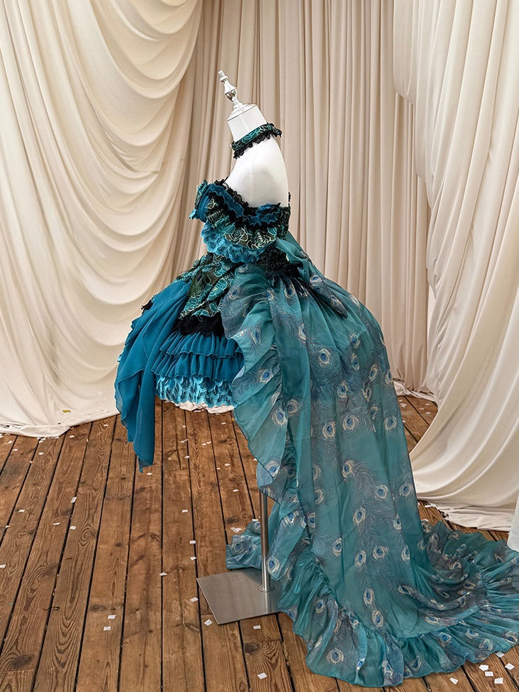 Spirit Peacock Princess Evening Dress