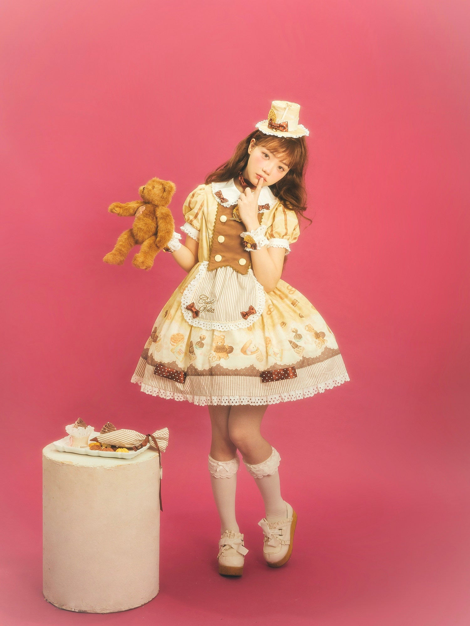 Patisserie Forever Happiness Lolita Yellow OP Dress Set