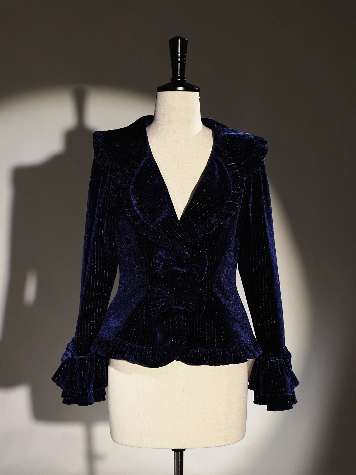 Italian Travelogue Navy British Style Lolita JSK Dress and Blouse