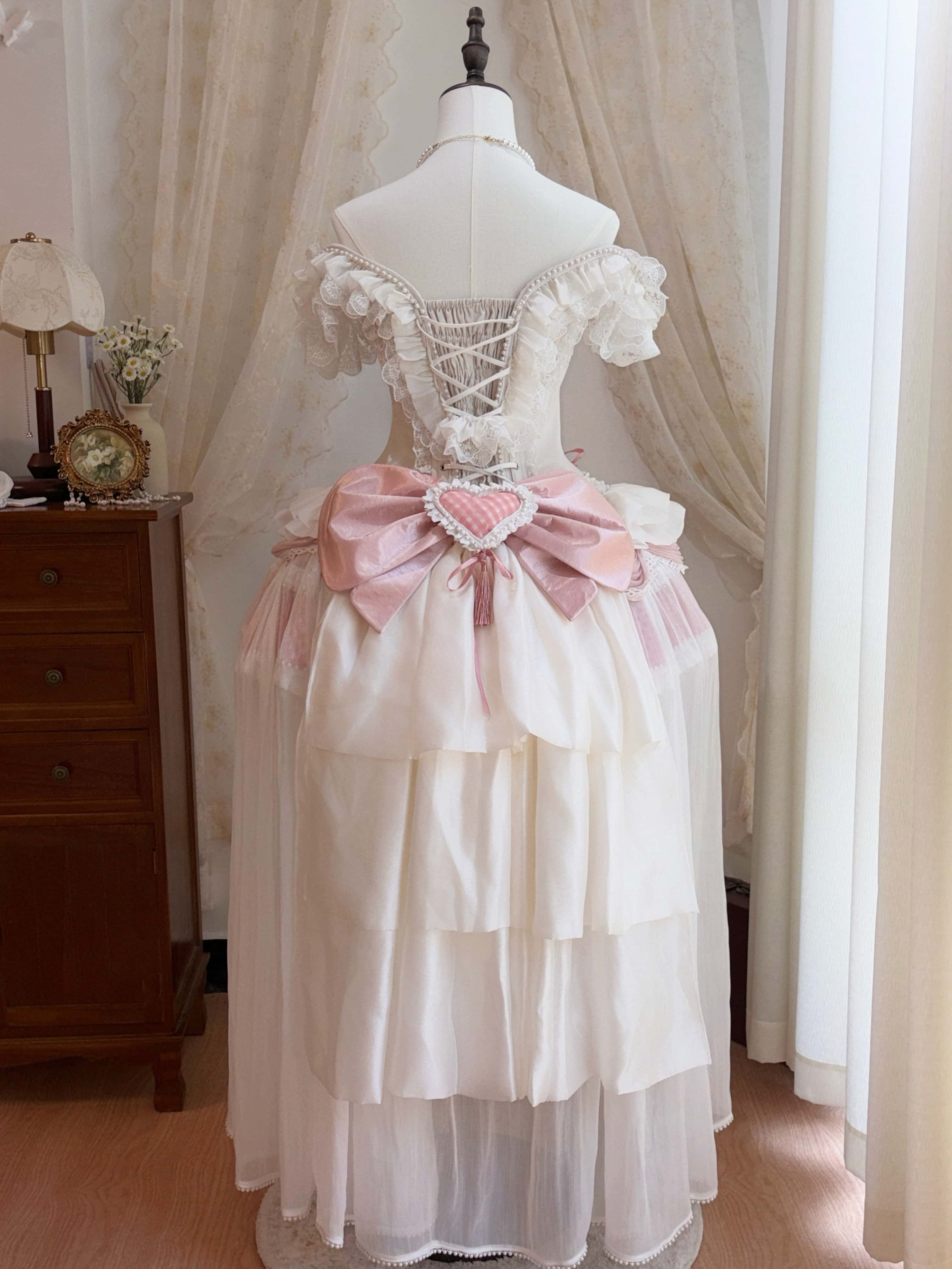 Sweet Dancer Lolita Ballet Style Tiered Dress Set