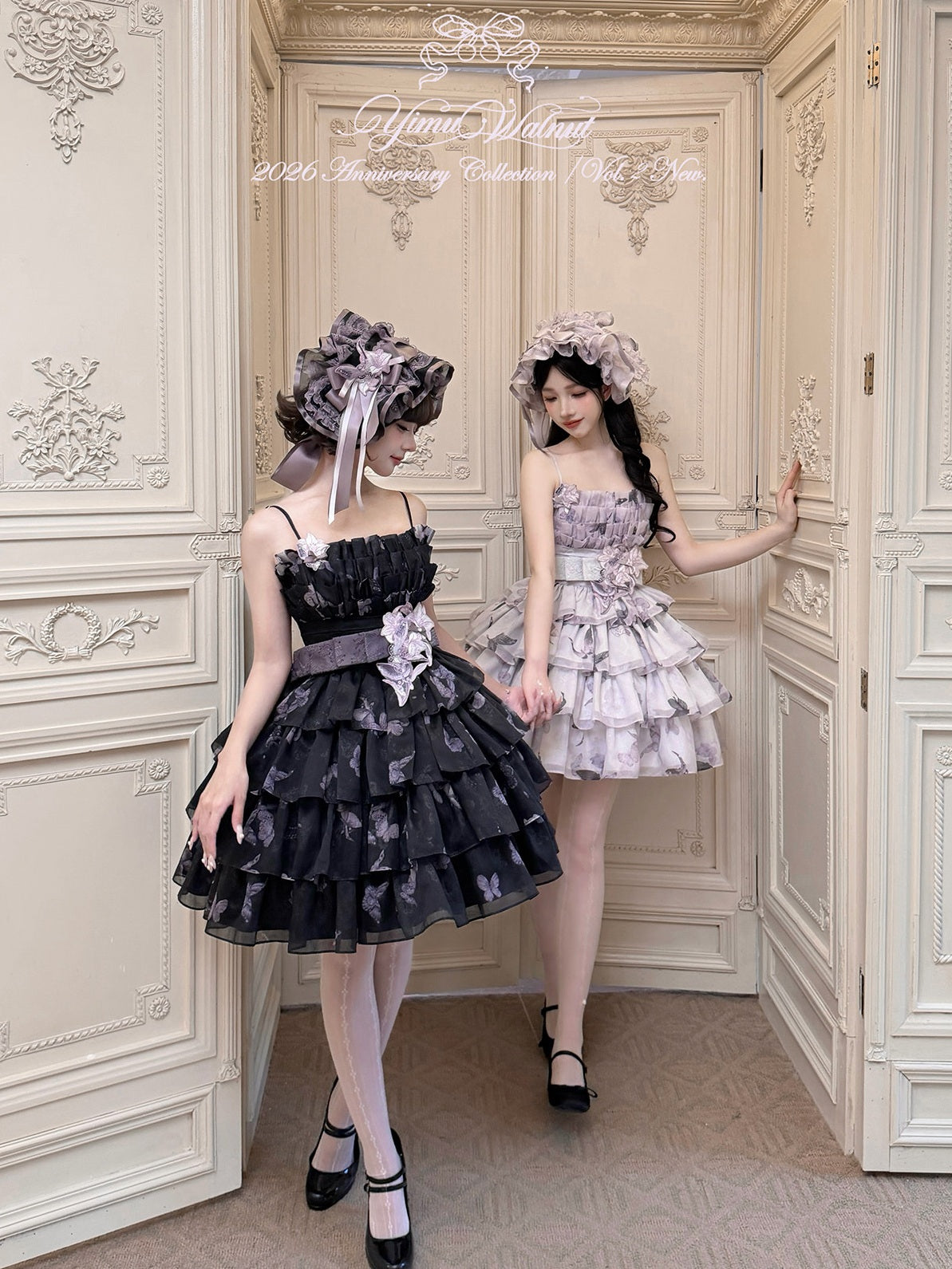 Stained‑Glass Reverie Japanese‑Style Classic Lolita Purple JSK Dress Set