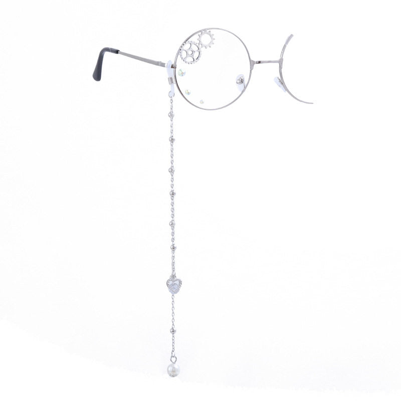 Rose Gear Bat Wing Steampunk Gothic Lolita Monocle Eyeglass Accessory