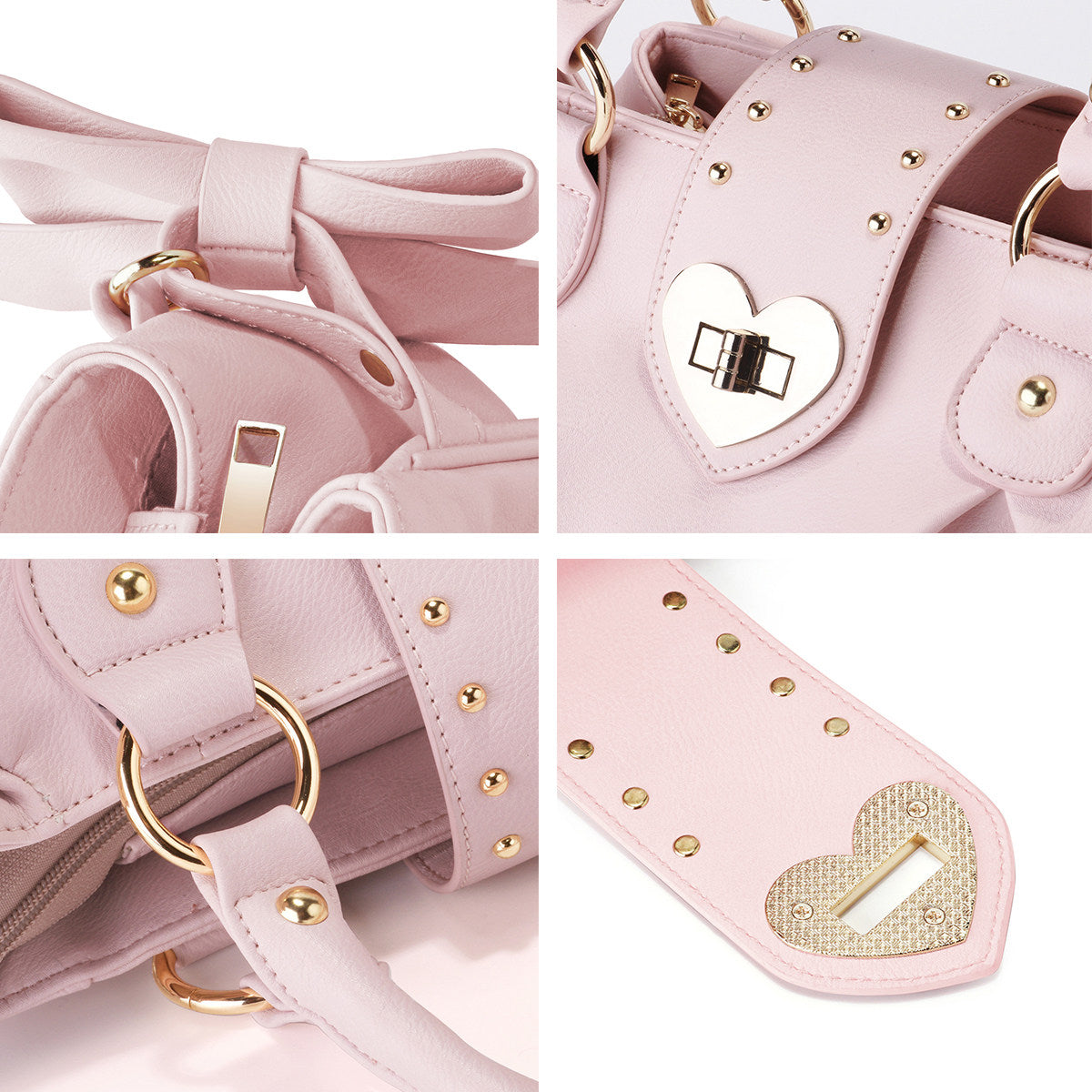 Export Japanese Style Bow Lolita Lolita Bow & Heart Handbag
