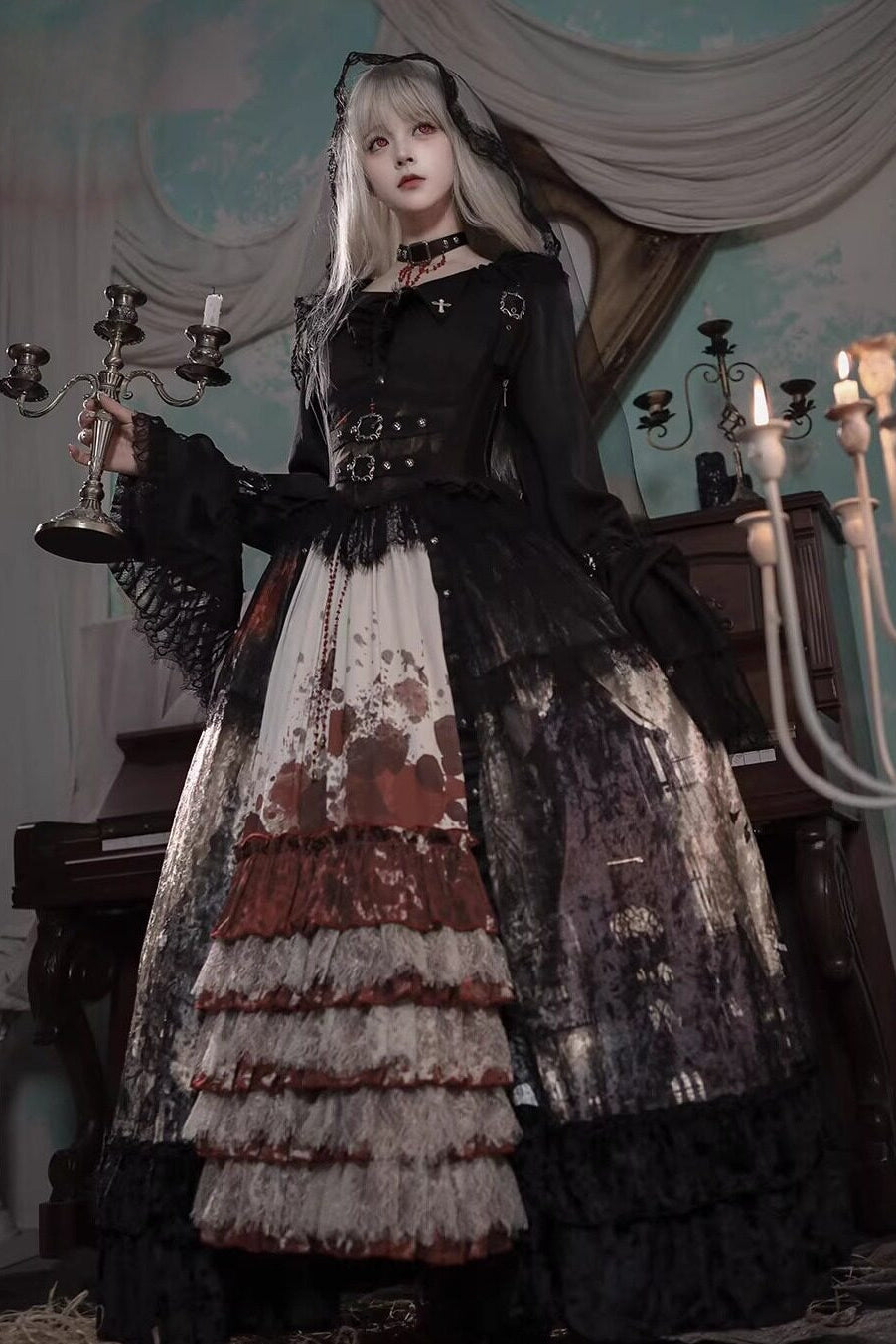 Heretic Nun Gothic Lolita Long JSK Set