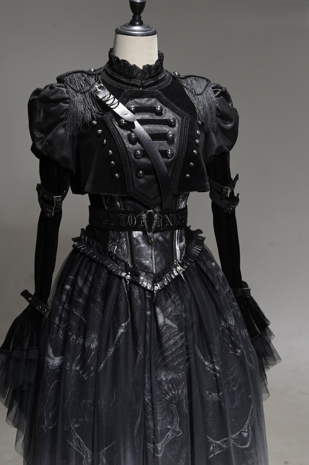 Ghost Knight Gothic Style Dress Set