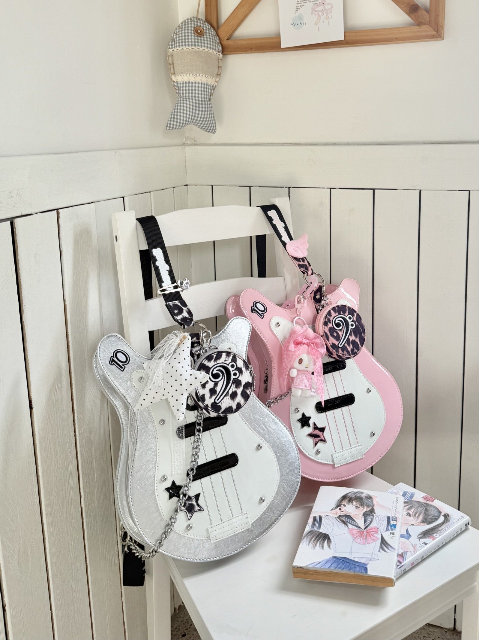 Not A Guitar Original Bass‑Shaped Crossbody Shoulder Bag