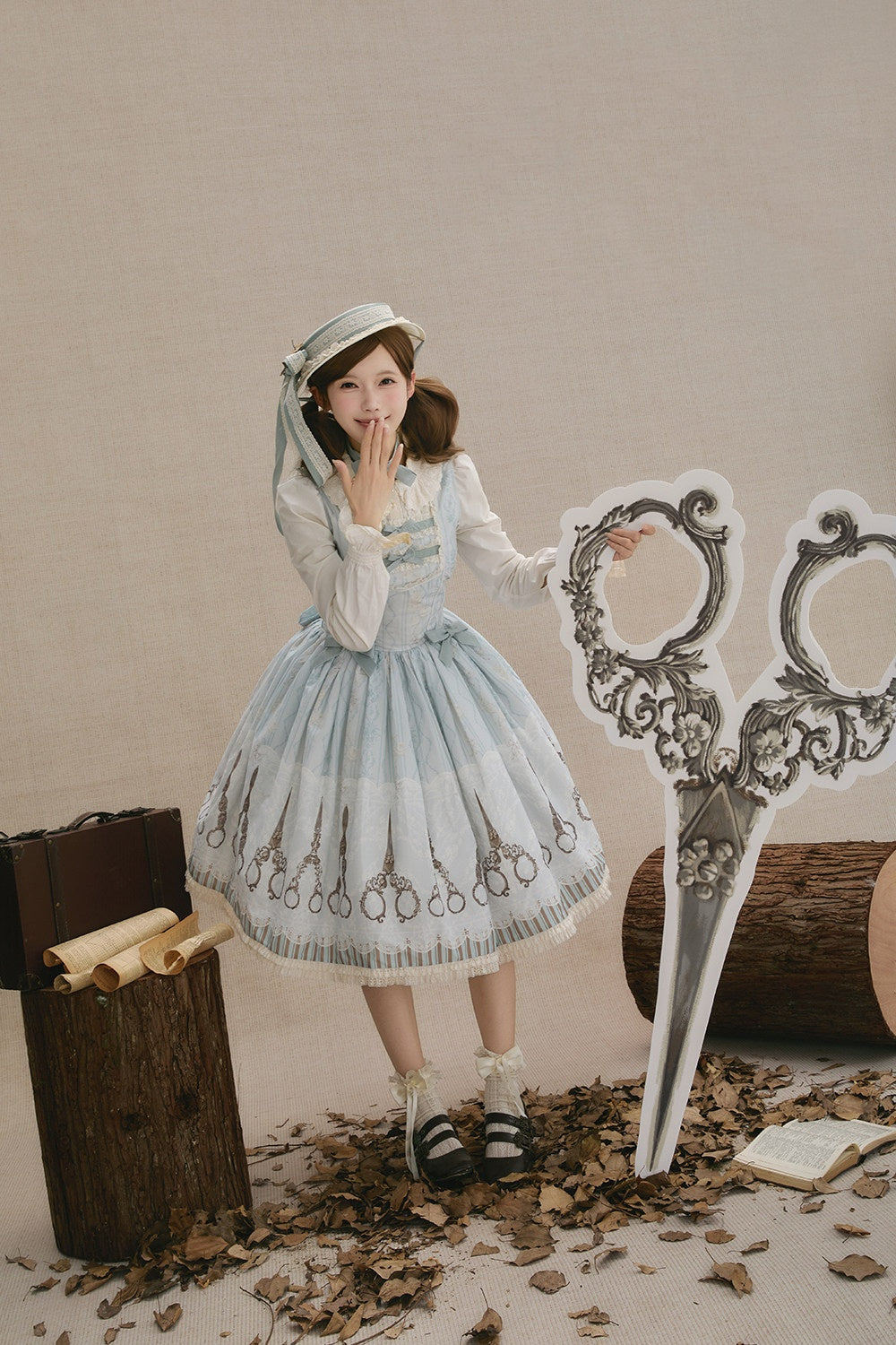 Small Scissors Classic Lolita JSK Dress Set