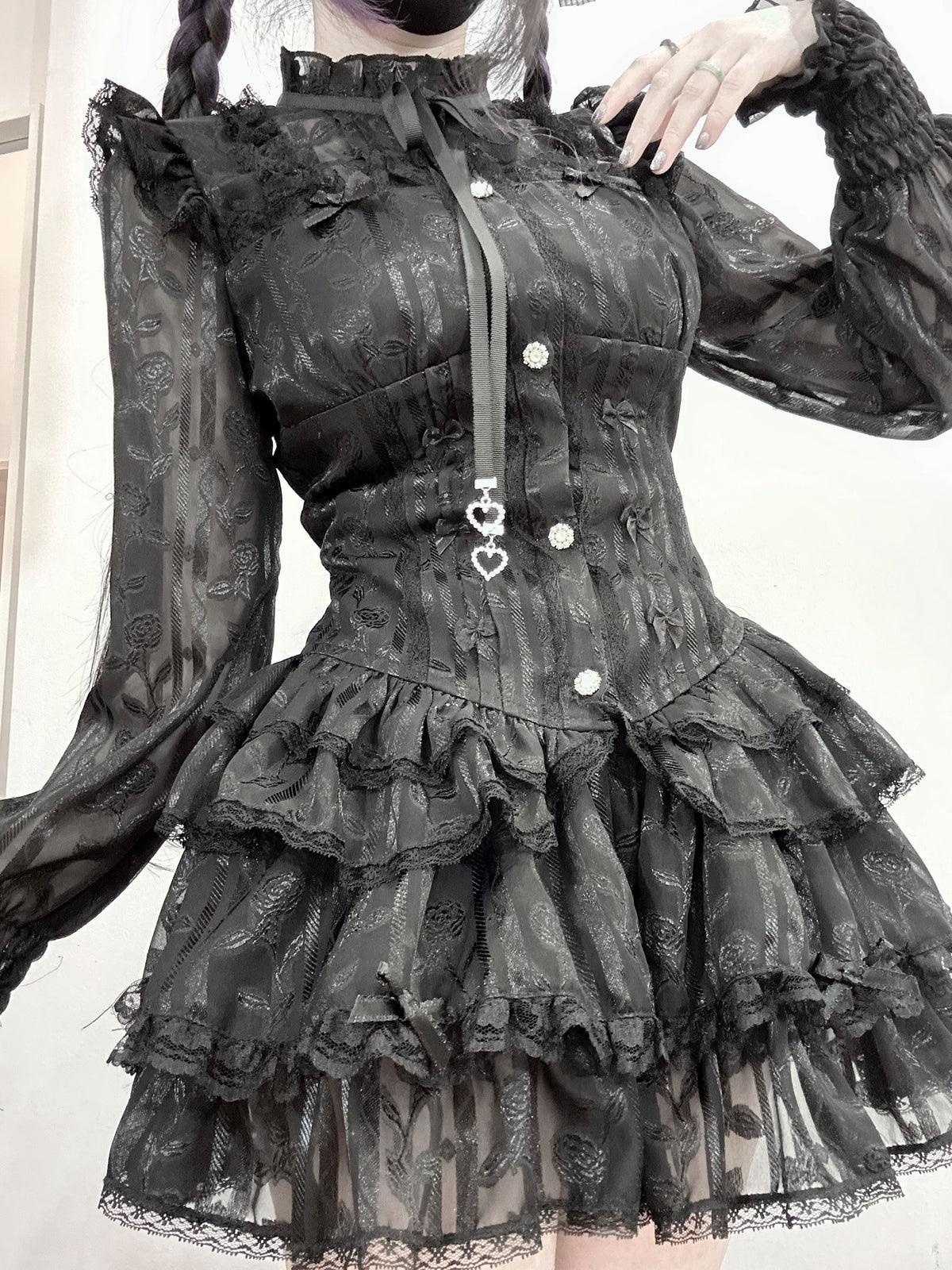 Bible of Roses J-Style Lolita Long Sleeve Top & Bloomers Set