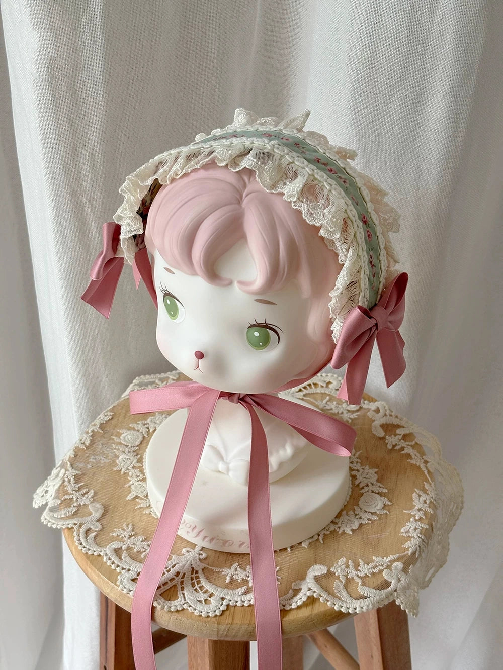Susans Garden Pastel Floral Wall Lolita Dress and Hair Accessories