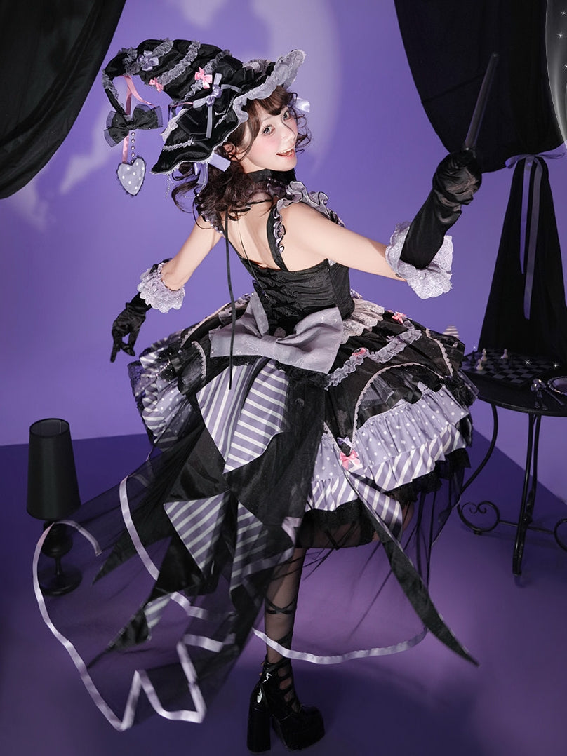 Night of Witchcraft Gothic Lolita Halloween JSK Dress Set