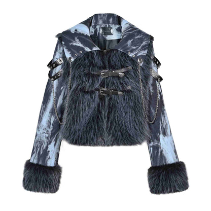 Y2K Punk Rivet  Chain Bustier Set LE1020