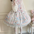 Kawaii Lolita Puppy Print JSK Dress LS1007